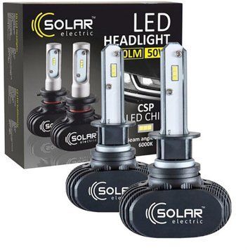 LED автолампа Solar Canbus H1 12/24V 6500K 6000Lm 50W Cree Chip, Комплект 2 шт LI_8601 фото