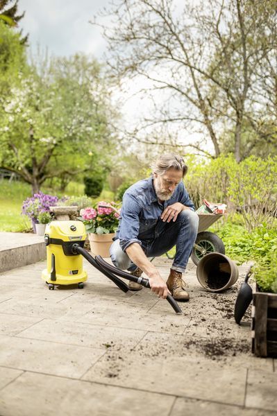 Пилосос професійний акумуляторний Karcher WD 3-18, 18В, контейнер 17л, (без акумулятора та зарядного) RC_1.628-550.0 фото