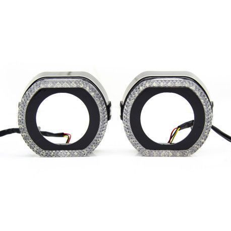 Маски 2,5" 3D O-Type LED White (Белый) KL_5366 фото