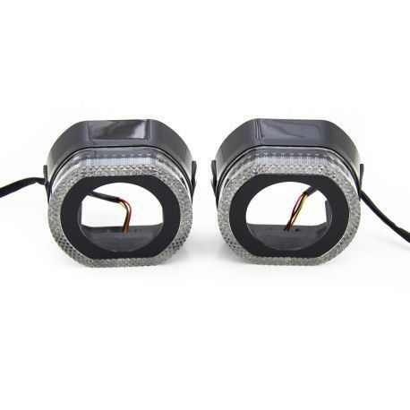 Маски 2,5" 3D O-Type LED White (Белый) KL_5366 фото