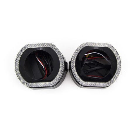 Маски 2,5" 3D O-Type LED White (Белый) KL_5366 фото