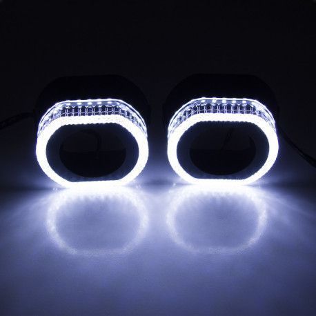 Маски 2,5" 3D O-Type LED White (Белый) KL_5366 фото