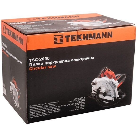 Піла циркулярна Tekhmann TSC-2090 (845415) TG_845415 фото