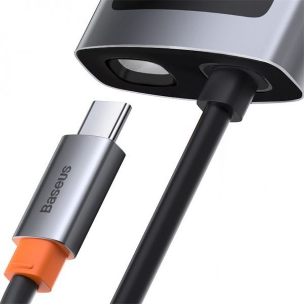 USB Hub Baseus Metal Gleam Series 4-in-1 Multifunctional Type-C Cерый (CAHUB-CY0G) LP_16984 фото
