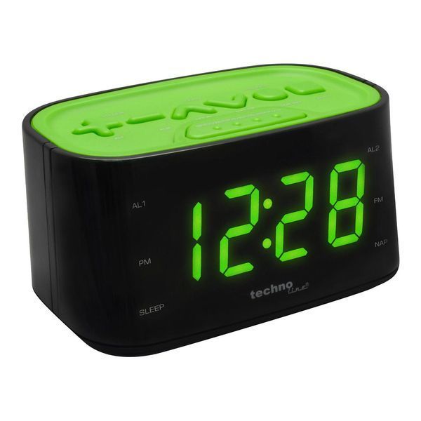 Годинник настільний з радіо Technoline WT465 Black/Green (WT465 grun) DS_DAS301825 фото