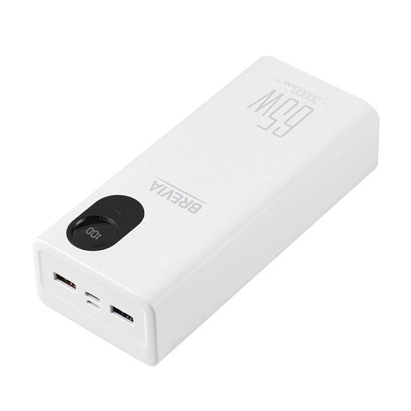 Універсальна мобільна батарея Brevia 30000mAh 65W Li-Pol, LCD LI_45365 фото