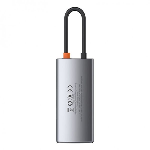 USB Hub Baseus Metal Gleam Series 4-in-1 Multifunctional Type-C Cерый (CAHUB-CY0G) LP_16984 фото