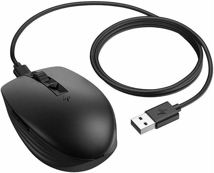 Мышь 710 Rechargeable Silent, USB-A/WL/BT, чёрный HP RC_6E6F2AA фото