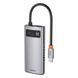 USB Hub Baseus Metal Gleam Series 4-in-1 Multifunctional Type-C Cерый (CAHUB-CY0G) LP_16984 фото 3