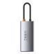 USB Hub Baseus Metal Gleam Series 4-in-1 Multifunctional Type-C Cерый (CAHUB-CY0G) LP_16984 фото 2