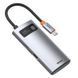 USB Hub Baseus Metal Gleam Series 4-in-1 Multifunctional Type-C Cерый (CAHUB-CY0G) LP_16984 фото 5
