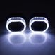 Маски 2,5" 3D O-Type LED White (Белый) KL_5366 фото 9