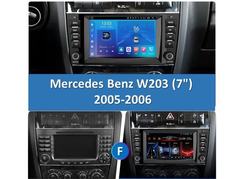 Штатна автомагнітола FORS.auto FS 2 ULTRA для Mercedes Benz W203 (7", 2+32Gb, CarPlay) 2005-2006 FA_2 ULTRA-W203 фото