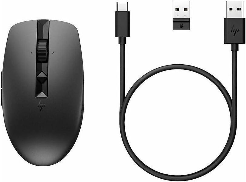 Мышь 710 Rechargeable Silent, USB-A/WL/BT, чёрный HP RC_6E6F2AA фото