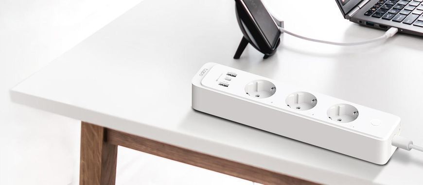 Умный сетевой фильтр Tapo P300 N300 BT 10A 2300W 3xSchuko 2xUSB 3.0 PD QC3.0 TP-Link RC_TAPO-P300 фото