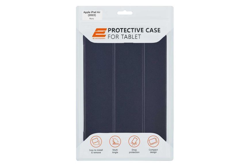 2E Чехол Basic для Apple iPad Air(2022), Flex, Navy (2E-IPAD-AIR-2022-IKFX-NV) RC_999999! фото