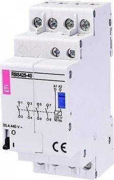 Контактор ETI RBS 425-40 230V AC 25A (4Н.О.,AC1) RC_2464125 фото