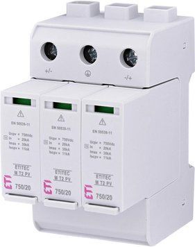 Ограничитель перенапряжения ETI, ETITEC M T2 PV 1500/20 Y (для PV систем) RC_2440517 фото
