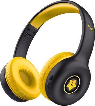 Наушники On-ear Nouna Kids, Wireless, Mic, Черный Trust RC_25405_TRUST фото