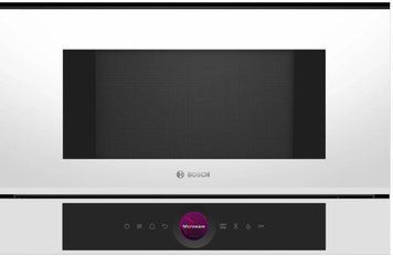 Микроволновая печь Bosch встроенная, 20л, электр. управляющий, 900Вт, дисплей, белый RC_BFL7221W1 фото