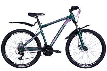 Велосипед сталь 26 Discovery TREK AM DD frame-18 зелений (матовий) з крилом Pl 2024 VT_OPS-DIS-26-566 фото