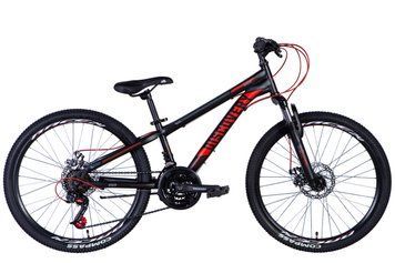 Велосипед сталь 24 Discovery RIDER AM DD рама-11,5" чорний (матовий) 2024 VT_OPS-DIS-24-347 фото