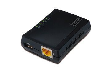 Digitus Принт-сервер Fast Ethernet, NAS, 1xRJ45, 1xUSB A 2.0 RC_DN-13020 фото