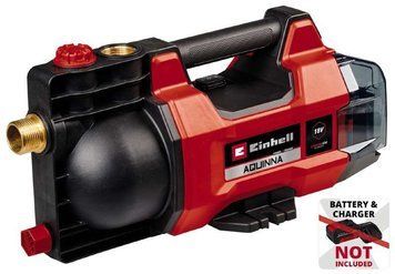 Einhell Насос садовый аккумуляторный AQUINNA 18/28, PXC, 2800л/ч, 18В, 2.5бар, глубь 6м, 2.55кг, без АКБ и ЗП RC_4180440 фото