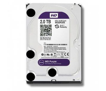 Жесткий диск Western Digital Purple 2TB 64MB 5400rpm WD22PURZ 3.5 SATA III U_21590 фото