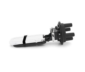 Муфта оптична Merlion ML-OP-F102H-24C, герметична, 4 введення, до 2-х касет, до 24 зварок, матеріал PP U_31924 фото