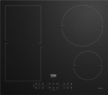 Варильна поверхня Beko індукційна, 60см, розширена зона, чорний RC_HII64200FMT фото