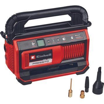 Компресор повітряний Einhell PRESSITO 18/25, акумуляторний 18В PXC, 10.5бар, вис. та низький. тиск, 2.06кг, RC_4020420 фото