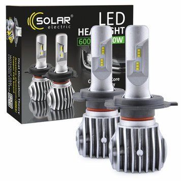 LED автолампа Solar H4 12/24V 6500K 6000Lm 40W Cree Chip, Комплект 2 шт LI_8604 фото