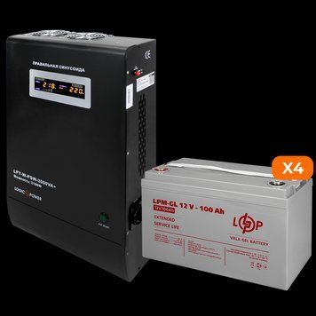 Комплект резервного живлення LP (LogicPower) ДБЖ + гелева батарея (UPS W3000 + АКБ GL 5600W) LP_19802 фото