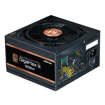 Блок питания Zalman Gigamax 3 (850W), 88%, 80+ Bronze, 120мм, 1xMB 24pin(20+4), 2xCPU (8pin(4+4)+8pin) RC_ZM850-GV3 фото