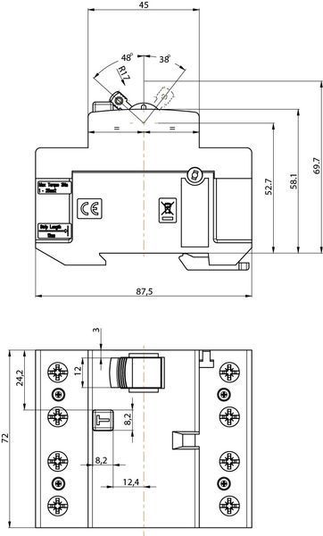 ETI Реле дифференциальное (УЗО) 4р EFI-P4 63/0,3 тип AC (10kA) RC_2061633 фото