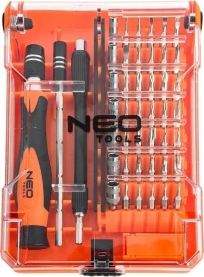 Біти Neo Tools, 1/4", бітотримач, прецизійні, CrV, набір 45шт RC_06-111-1 фото