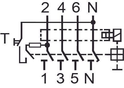 ETI Реле дифференциальное (УЗО) 4р EFI-P4 63/0,3 тип AC (10kA) RC_2061633 фото