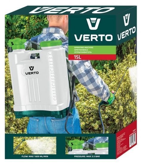 Обприскувач ручний Verto 15л 3.5бар 1.6л/хв 3.8кг RC_15G507 фото