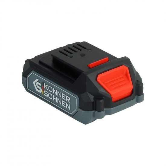 Набір із двох акумуляторних інструментів Konner&Sohnen KS IDAGB 20V SET 1 20В дриль ударний, шліфмашина кутова, швидкий ЗП 2.4А акб 1х2А&middot;год+1х4А&middot;год кейс 3кг RC_KSIDAGB20VSET1 фото