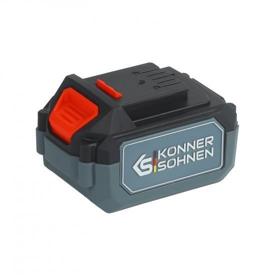 Набір із двох акумуляторних інструментів Konner&Sohnen KS IDAGB 20V SET 1 20В дриль ударний, шліфмашина кутова, швидкий ЗП 2.4А акб 1х2А&middot;год+1х4А&middot;год кейс 3кг RC_KSIDAGB20VSET1 фото