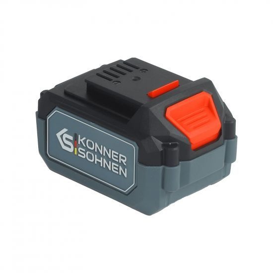 Набір із двох акумуляторних інструментів Konner&Sohnen KS IDAGB 20V SET 1 20В дриль ударний, шліфмашина кутова, швидкий ЗП 2.4А акб 1х2А&middot;год+1х4А&middot;год кейс 3кг RC_KSIDAGB20VSET1 фото