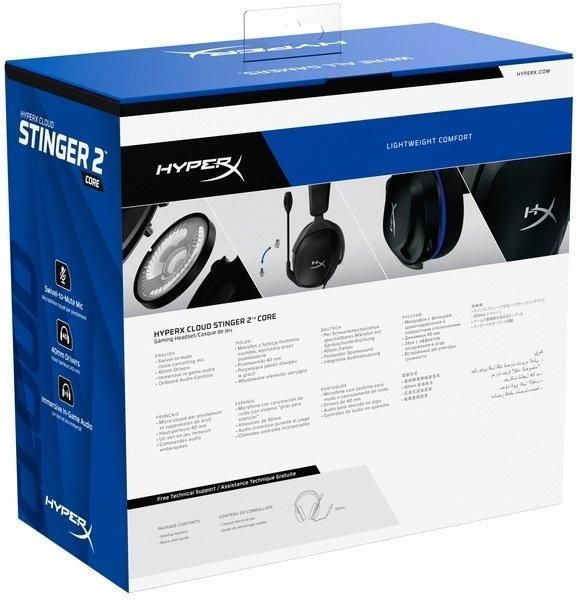 Гарнитура HyperX Cloud Stinger 2 Core PS5/PS4, mini-jack, черно-синий RC_6H9B6AA фото