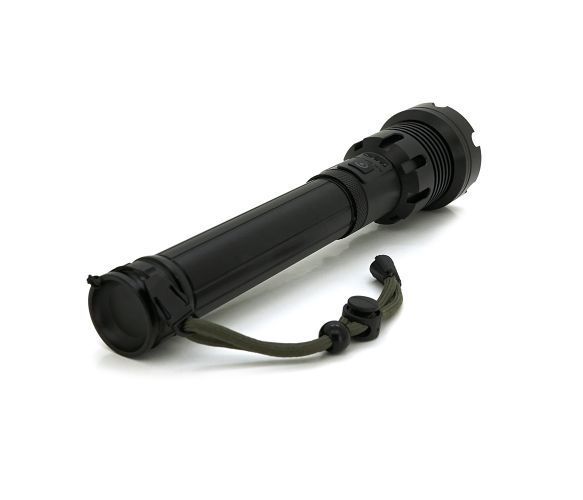 Фонарь ручной Voltronic XHP90, 1LED XHP90, 45W, боковой светодиод, 7 режима, ZOOM,2х18650/6200mah, Black, U_28601 фото
