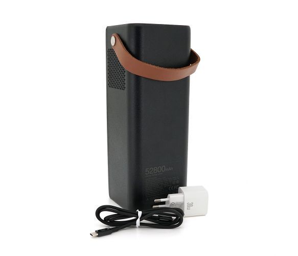 Повербанк XO-PSA-200W мощностью 200W, (190Wh/52800mAh), Output:1AC+2USB+1Type-C+2DC, Black U_29163 фото