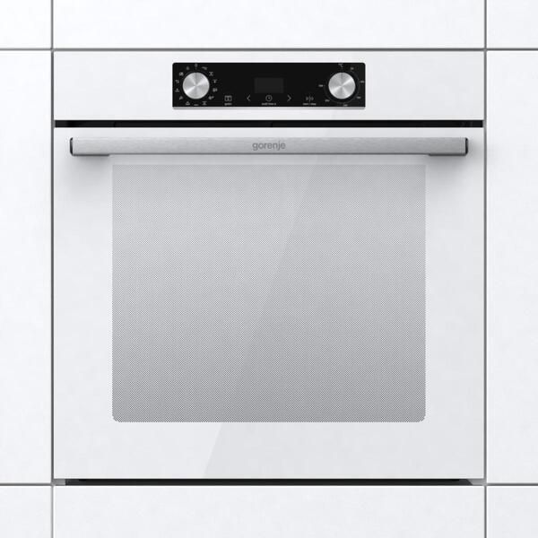 Духова шафа Gorenje електрична, 77л, A+, пара, дисплей, біла RC_BOS6737E06WG фото