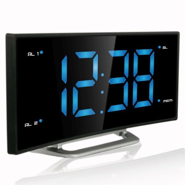 Годинник настільний з радіо Technoline WT460 Blue LED Black/Silver (WT460 blaue LED) DS_DAS301824 фото