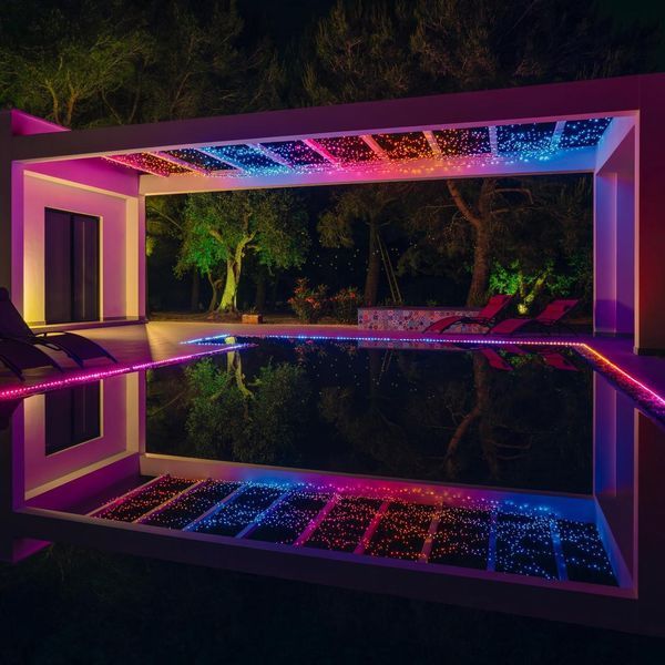 Гирлянда Smart LED Twinkly Dots Lights RGB 200 IP44 10м кабель прозрачный Twinkly RC_TWD200STP-TEU фото