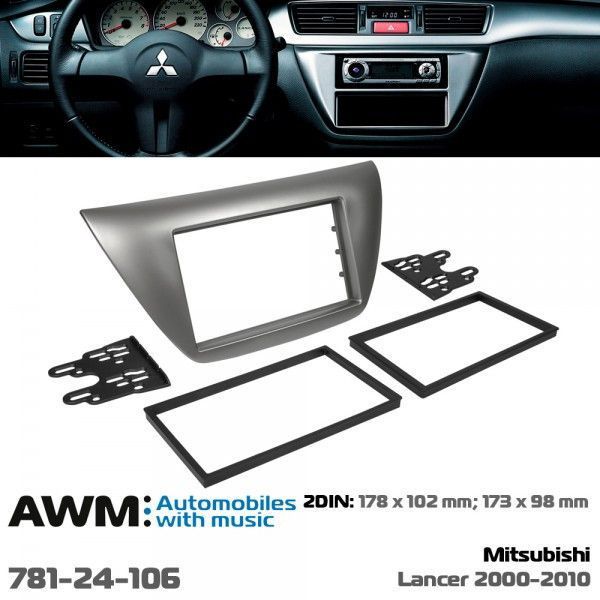 Переходная рамка AWM 781-24-106 для Mitsubishi Lancer IX 2000-2010 AV_781-24-106 фото