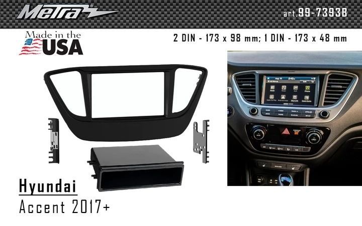 Переходная рамка Hyundai Accent Metra 99-7393B AV_99-7393B фото